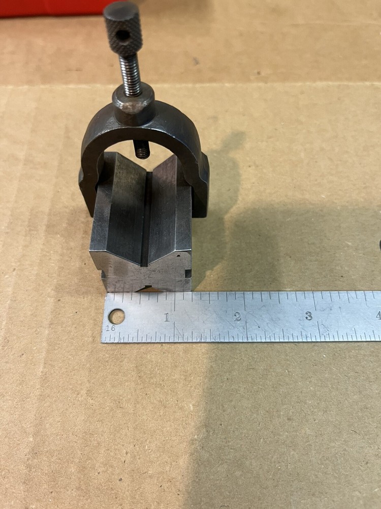 Small Toolmaker V-block W/Clamp