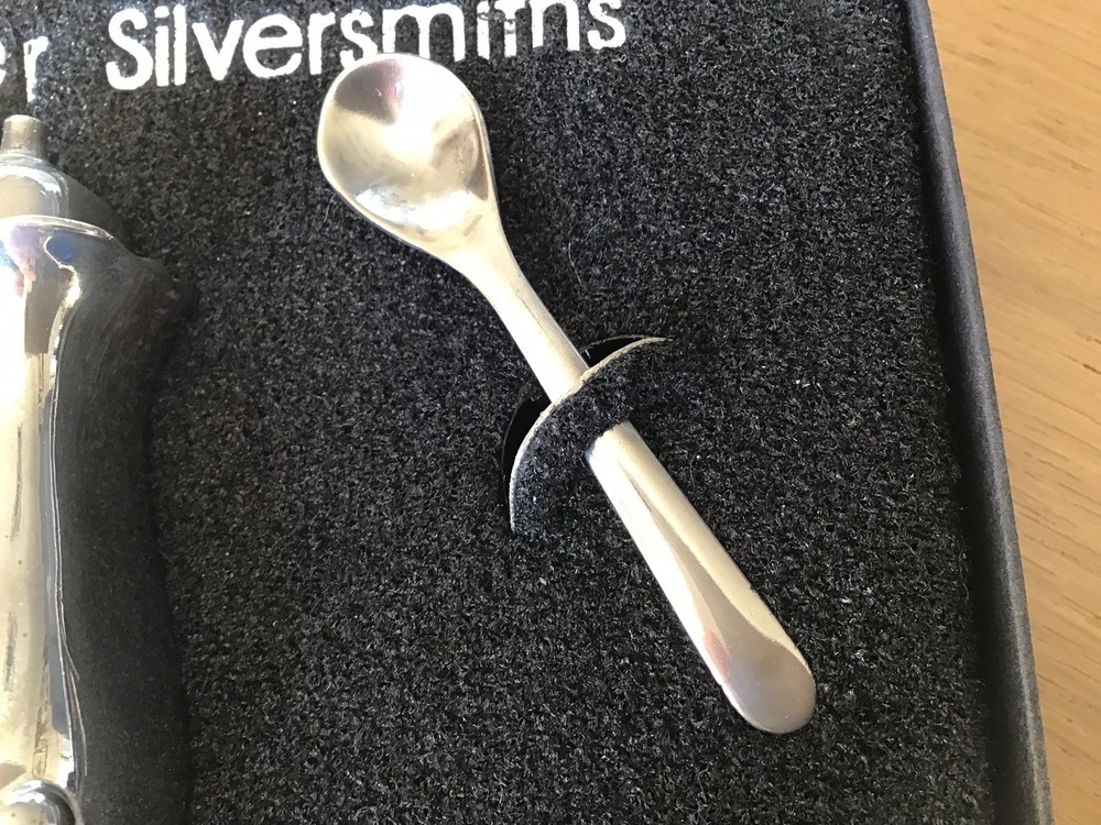 GRENADIER SIVERSMITH James CONDIMENT SET Silver plated Boxed Missing 1 Spoon