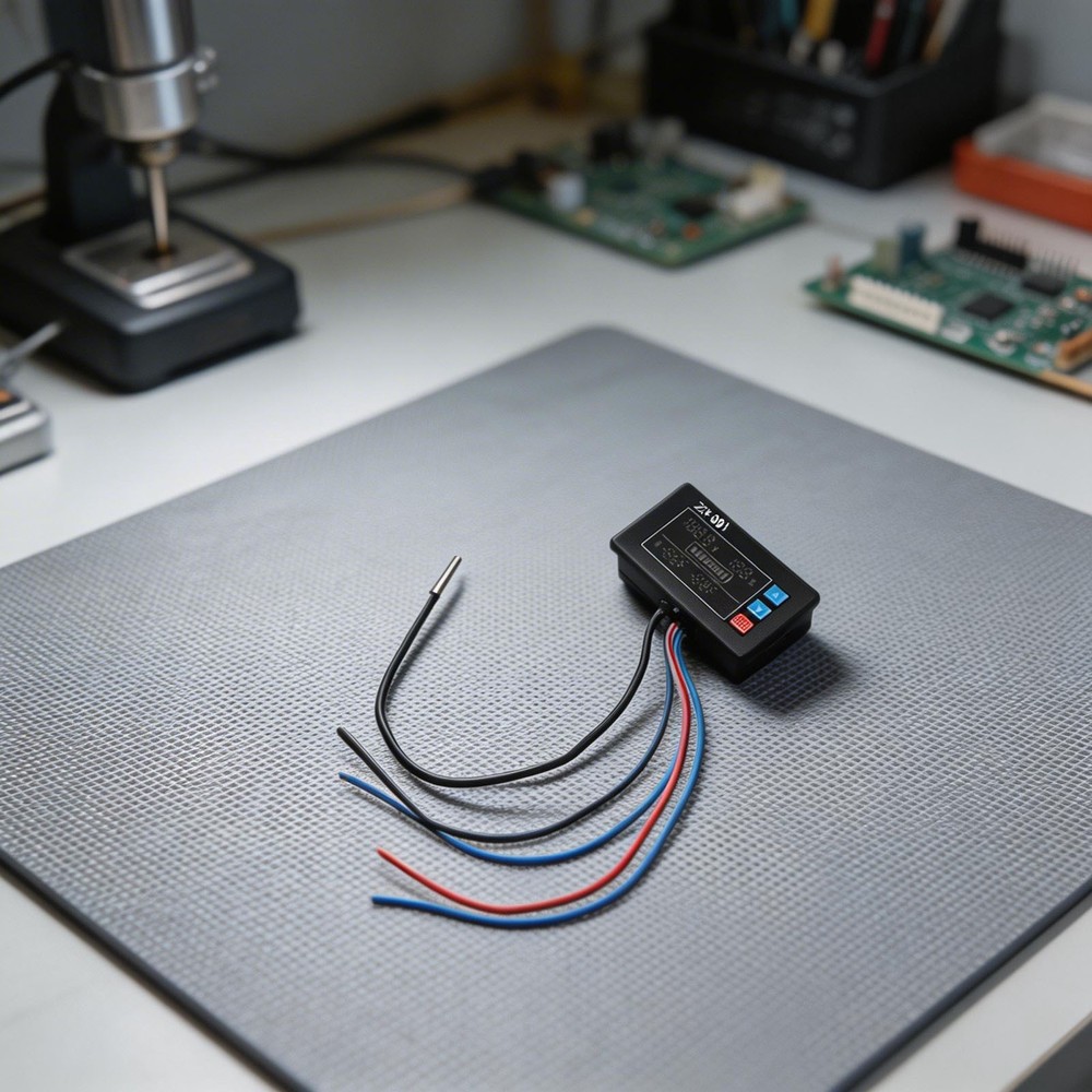 Digital Temperature Control Voltage Electricity Meter DC9V to 100V Range