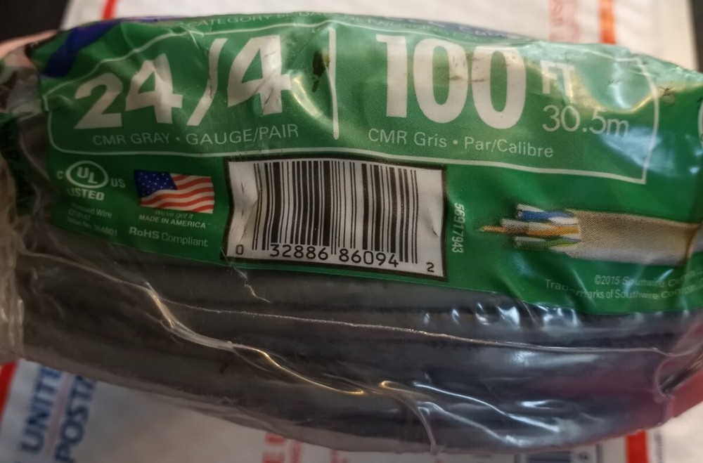 Southwire 100 FT 24/4 Riser Cable