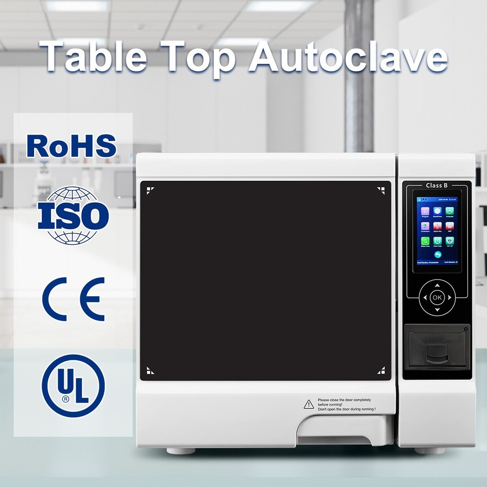 Dental Lab Portable Pre-vacuum Steam Sterilizer Class B Sterilization Automatic
