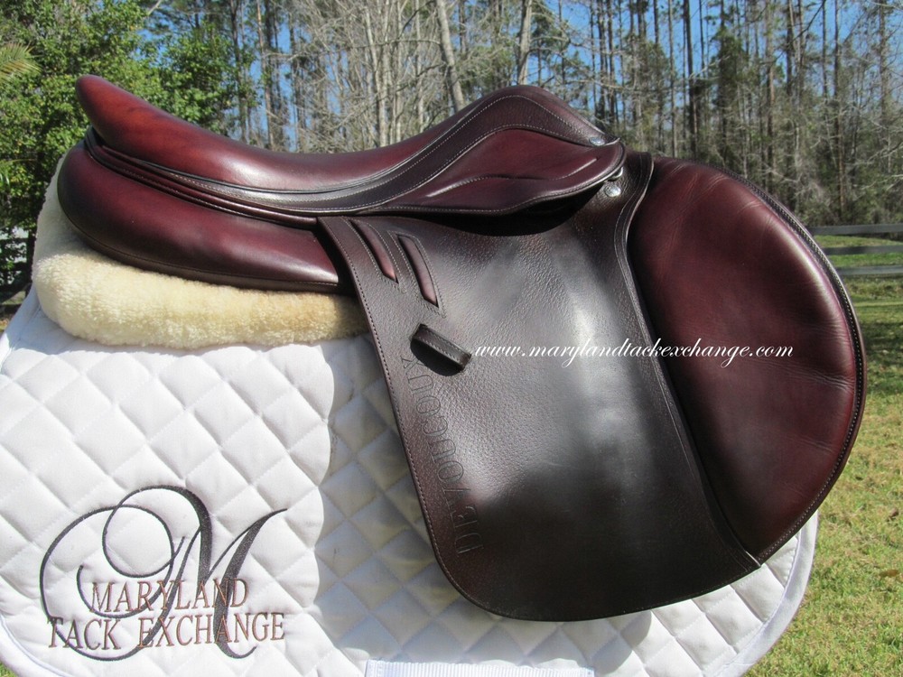 17.5" DEVOUCOUX BIARRITZ LAB close contact jumping saddle 3A flaps-2019 MODEL
