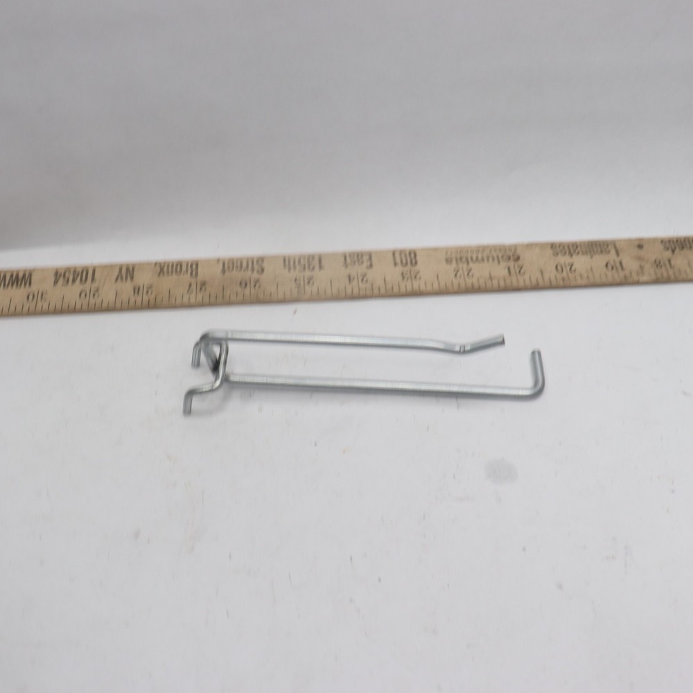 Metal Peg Hook Silver 4"