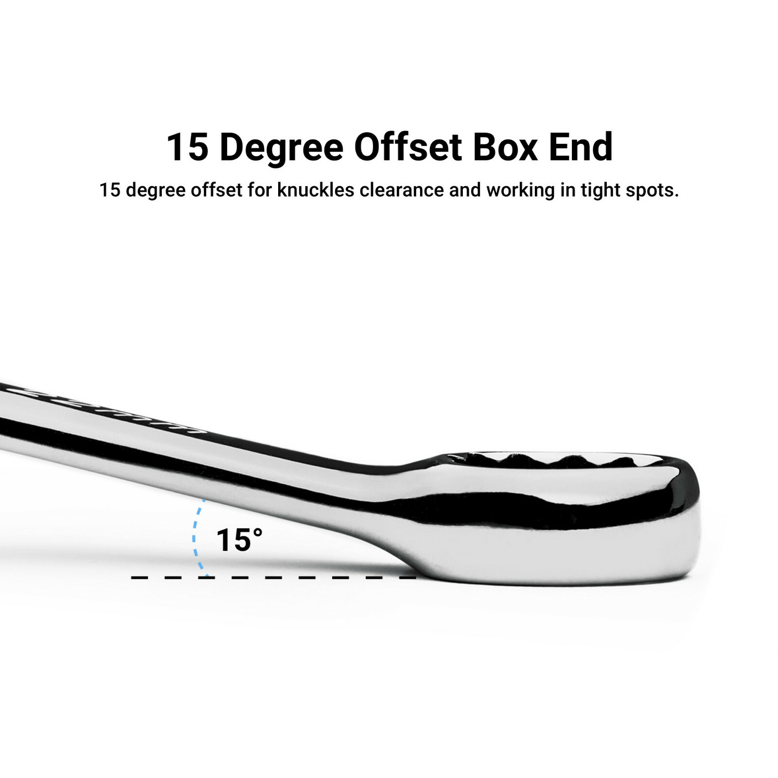 Capri Tools Combination Wrench, 12 Point, Metric & SAE Sizes