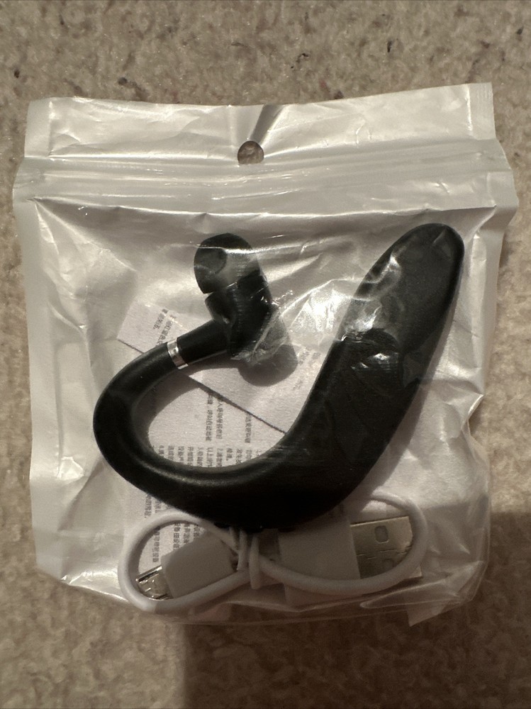 Wireless Headset Ear Hook Bluetooth Handsfree Talk And Music USB Rechargeable