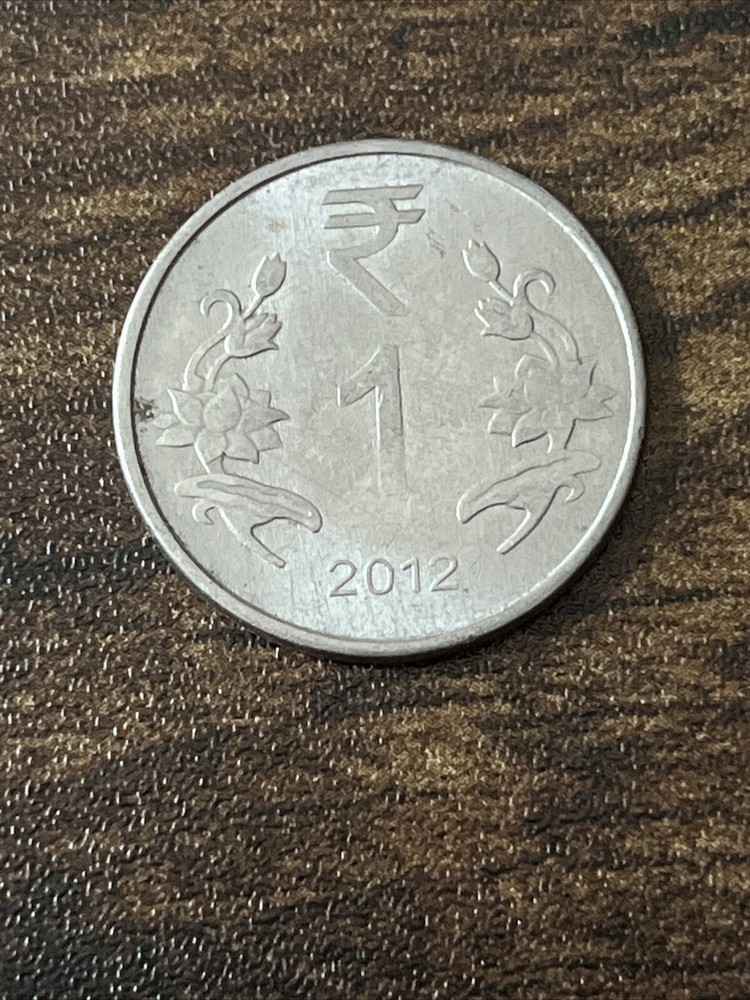 2012 India 1 Rupee Actual Coin TK6252*