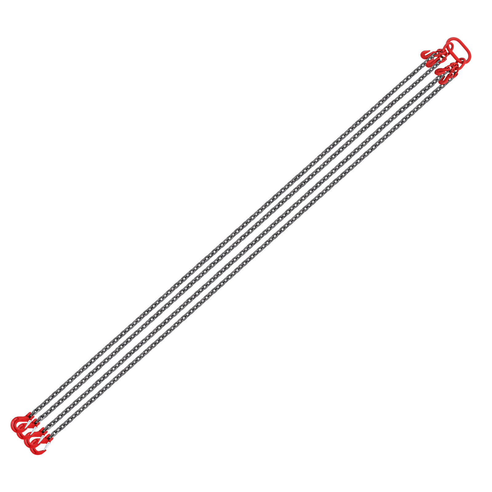 5 Ton/11023.11lbs Chain Sling Adjustable Length Lifting Chains w/Legs Grab Hook