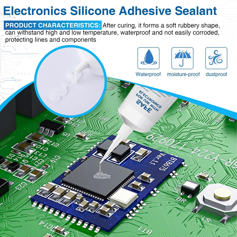 4 oz/120 ml Conformal Coating for Electronics, Waterproof Silicone Clear