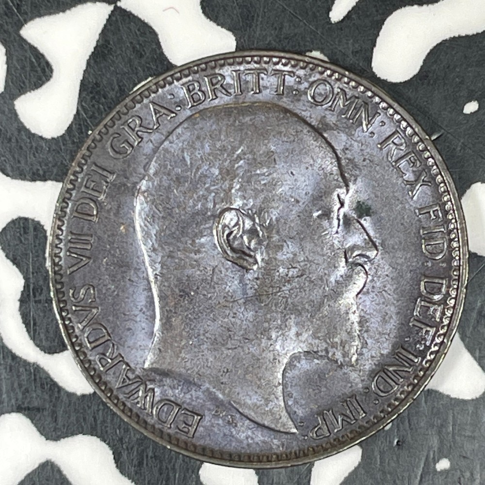1910 Great Britain Farthing Lot#C8113 Nice!