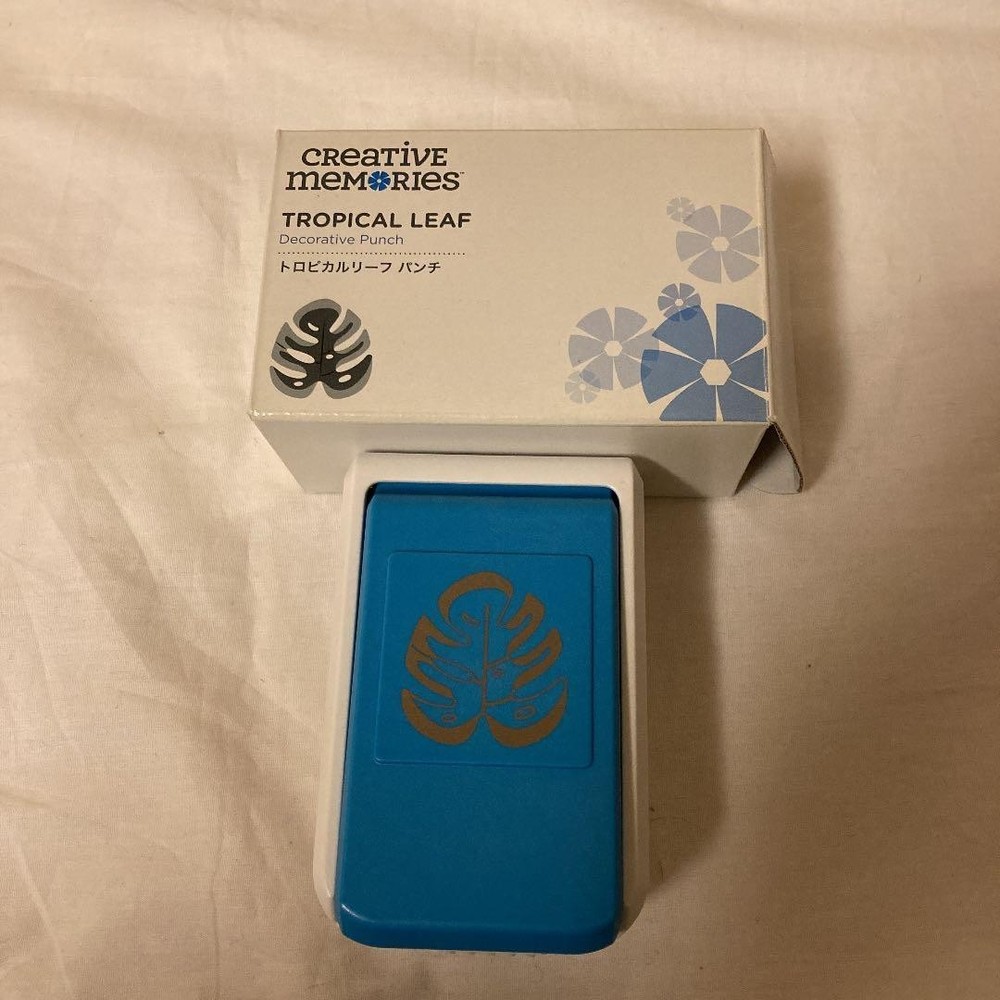 Creative Memories TROPICAL LEAF Decorative Punch FROM JAPAN