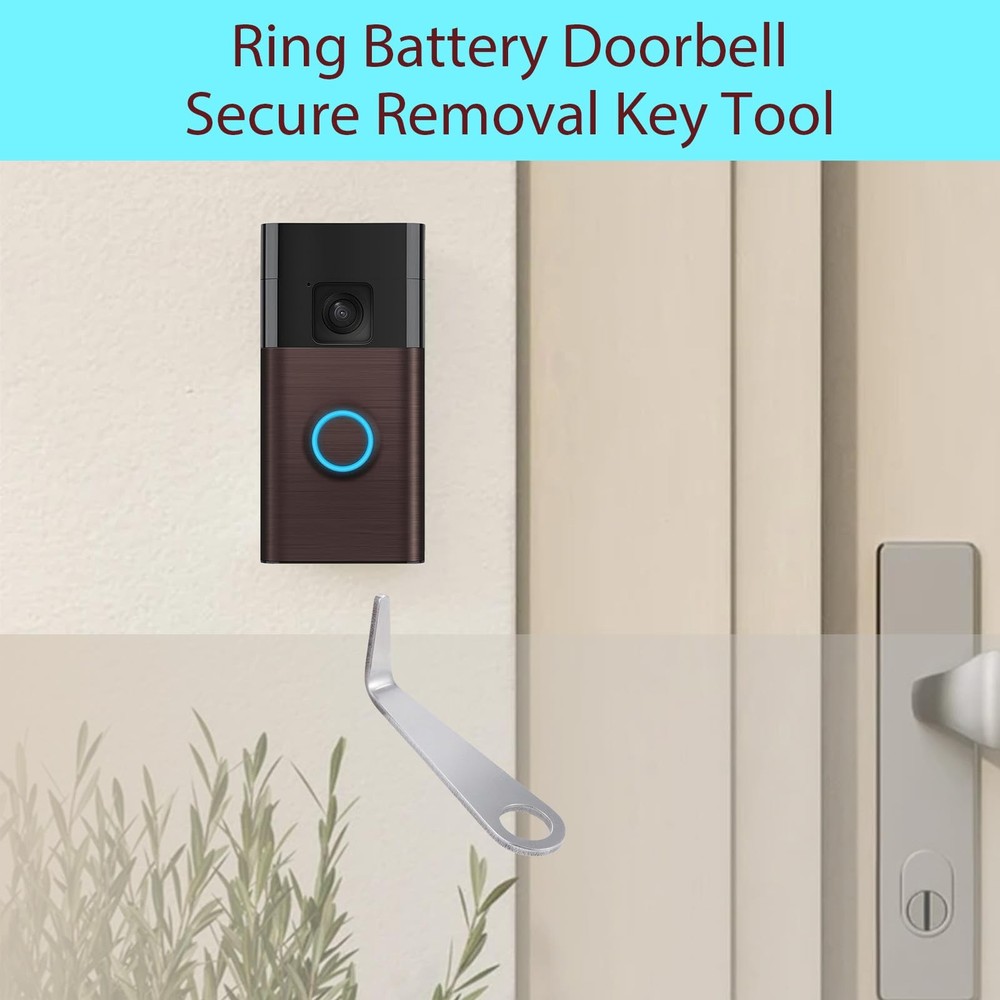 Video Doorbell Key Replacement Tool,Doorbell Opening Release Tool Silver