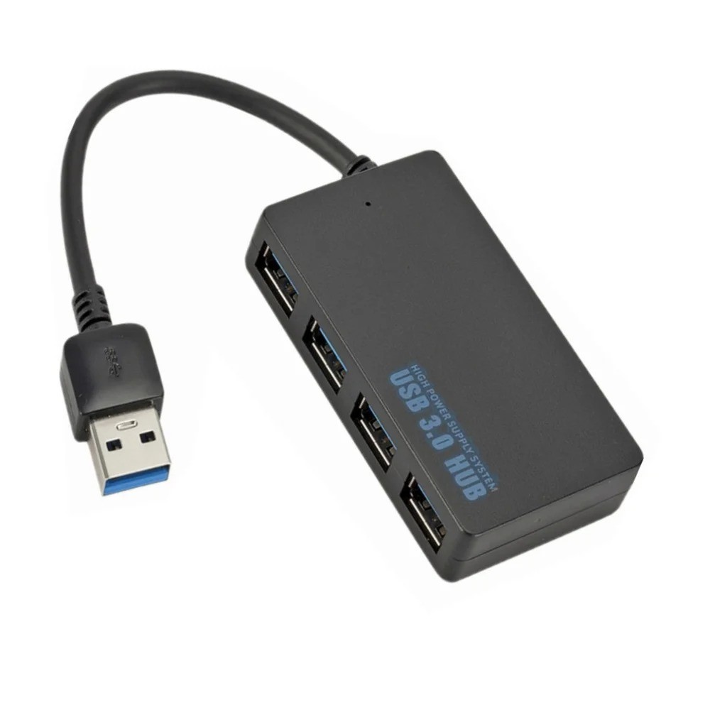USB 3.0 Hub 4 Port High Speed Multi Port Splitter for PC Laptop Macbook PS4
