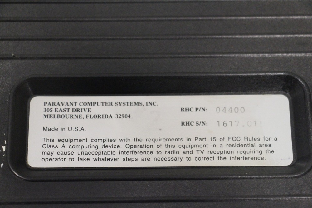 Paravant RHC44E Handheld Computer 1617.01