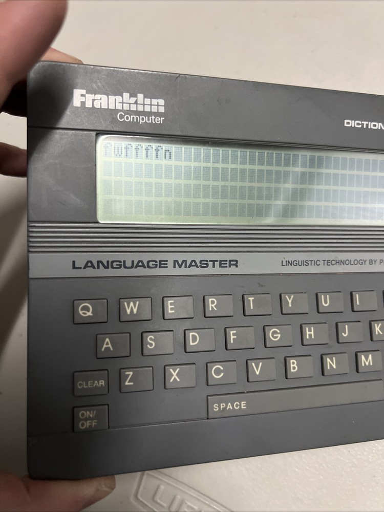 Franklin Language Master LM-2000 Gray *Tested & Working* Digital Retro 1987
