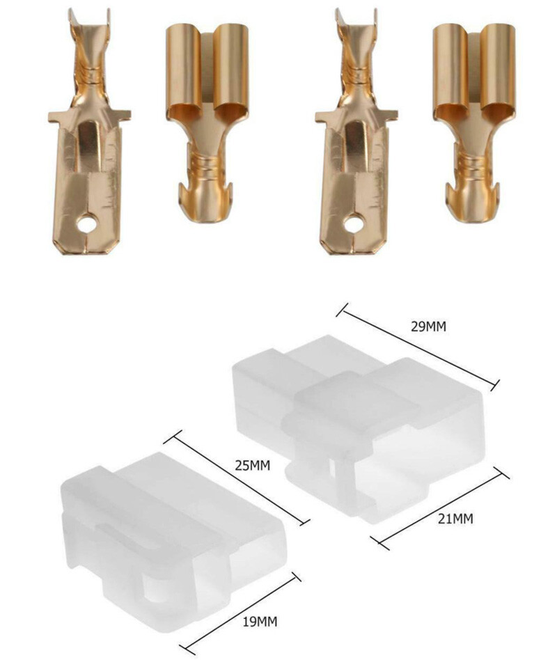 10 Sets T-Type 2 Pin Radio DC Power Connector for Yaesu - Etc Amateur Ham Radio