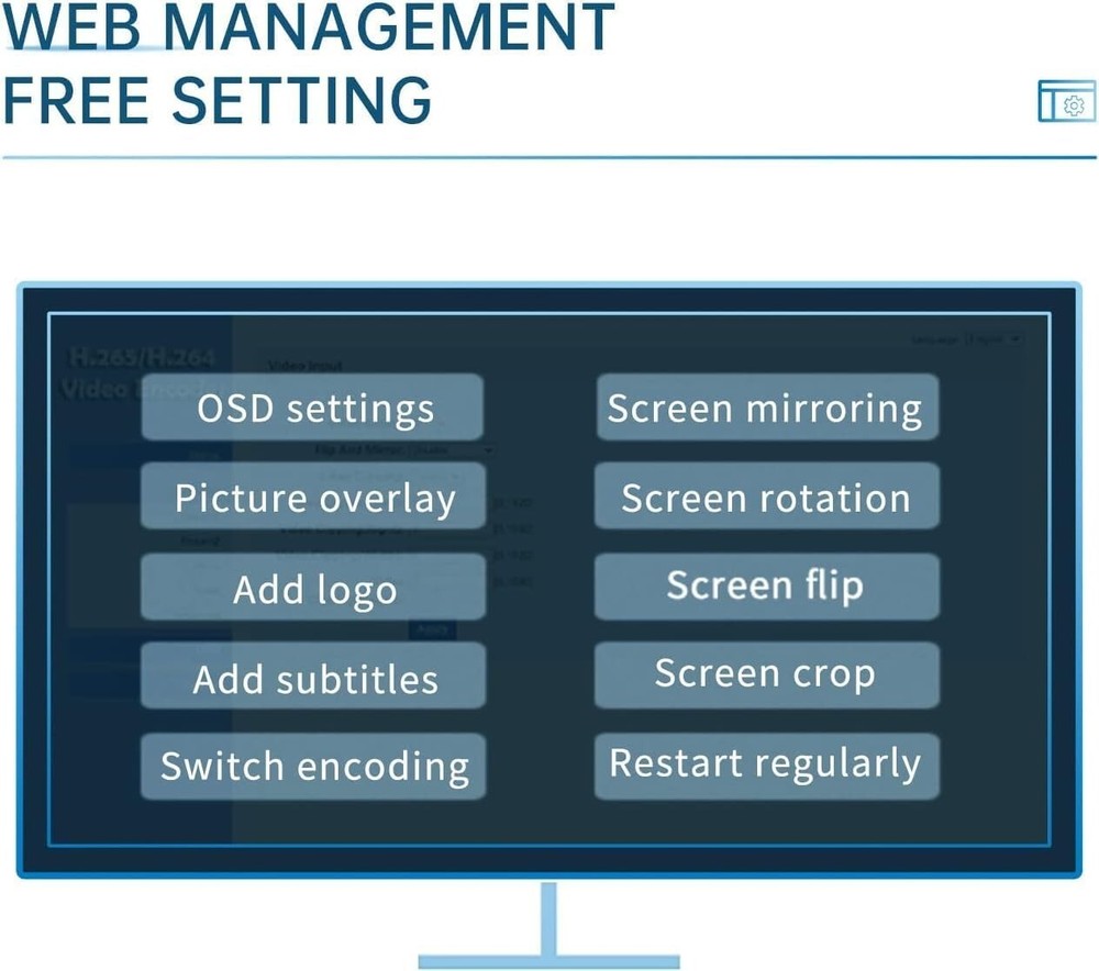 4G Video Encoder-H.264 & H.265 Low Latency Live Stream Transmitter for IP Broadc