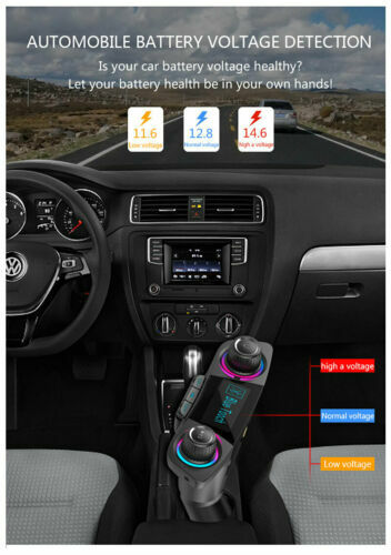 Bluetooth Car FM Transmitter MP3 Player Hands free Radio Adapter Kit USB Charger