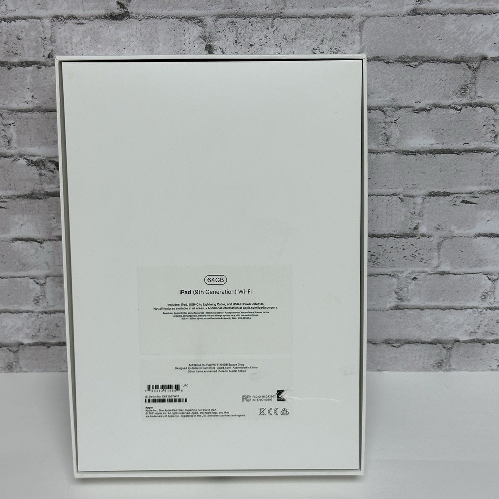Apple iPad (9th Generation) 64GB Wi-Fi Cellular EMPTY BOX ONLY Replacement