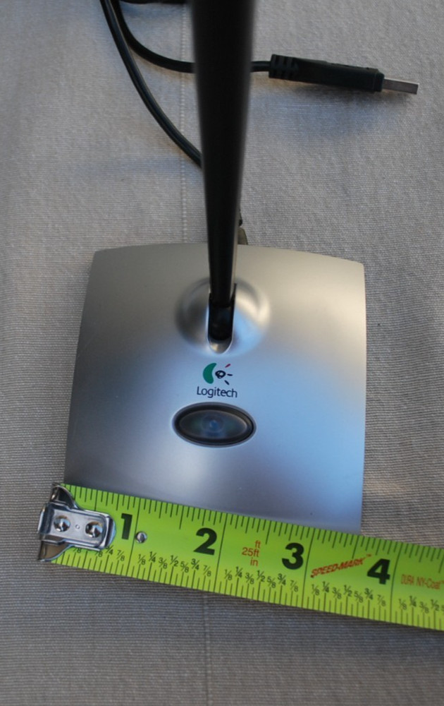 Logitech USB Desktop Microphone Pivoting Noise Cancel PC or MAC Used- TESTED