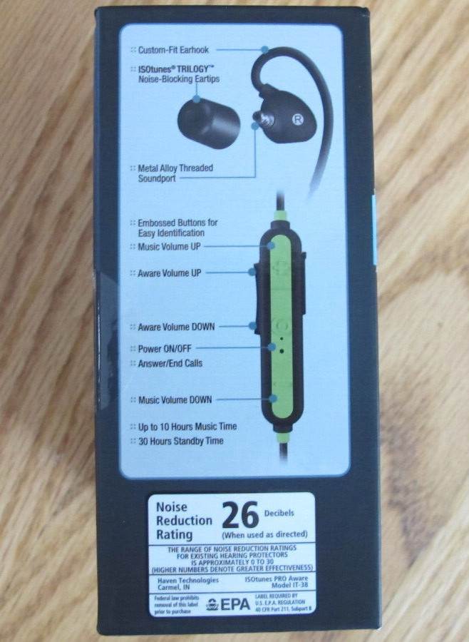 ISOtunes PRO Aware Bluetooth Earbuds IT-38