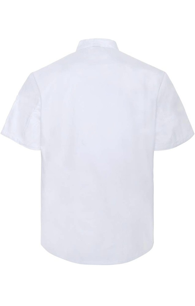 Unisex Short Sleeve Chef Coat Kitchen Work Uniform Restaurant White Medium