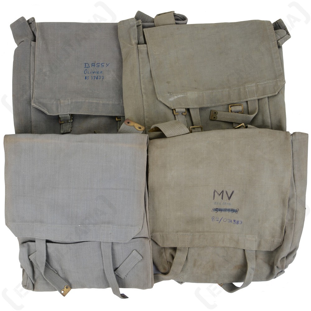 Original British 37 Pattern Large Pack with Strap - RAF Grey Canvas WW2 Type Bag