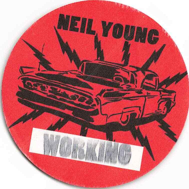 Neil Young Backstage Pass Red Working Cloth Variant