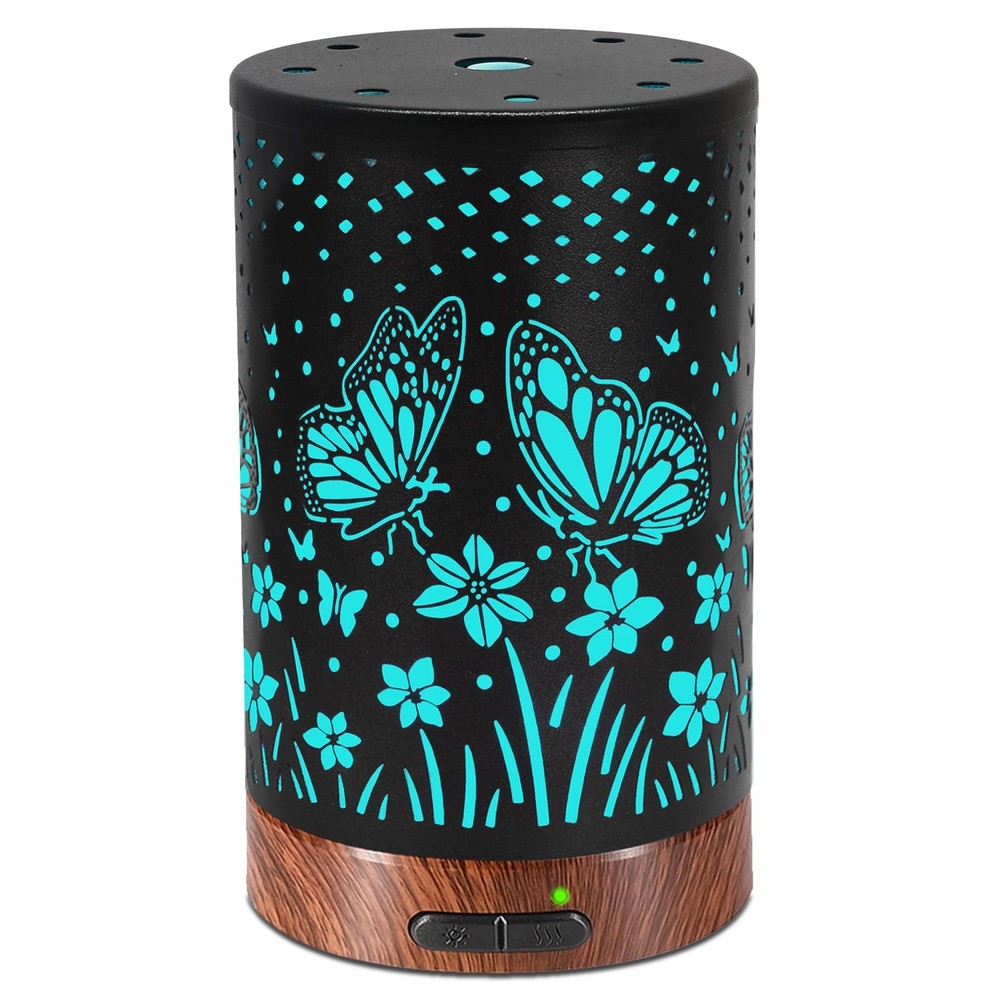 Essential Oil Diffuser - 150ML Metal Aromatherapy Large Butterfly