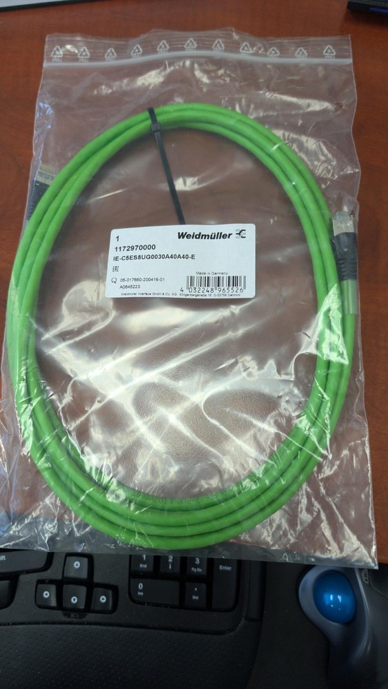 Weidmüller Ethernet Cable Item #1172970000