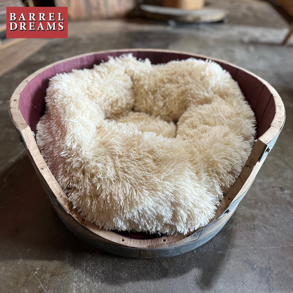 Wine Barrel Dog Bed