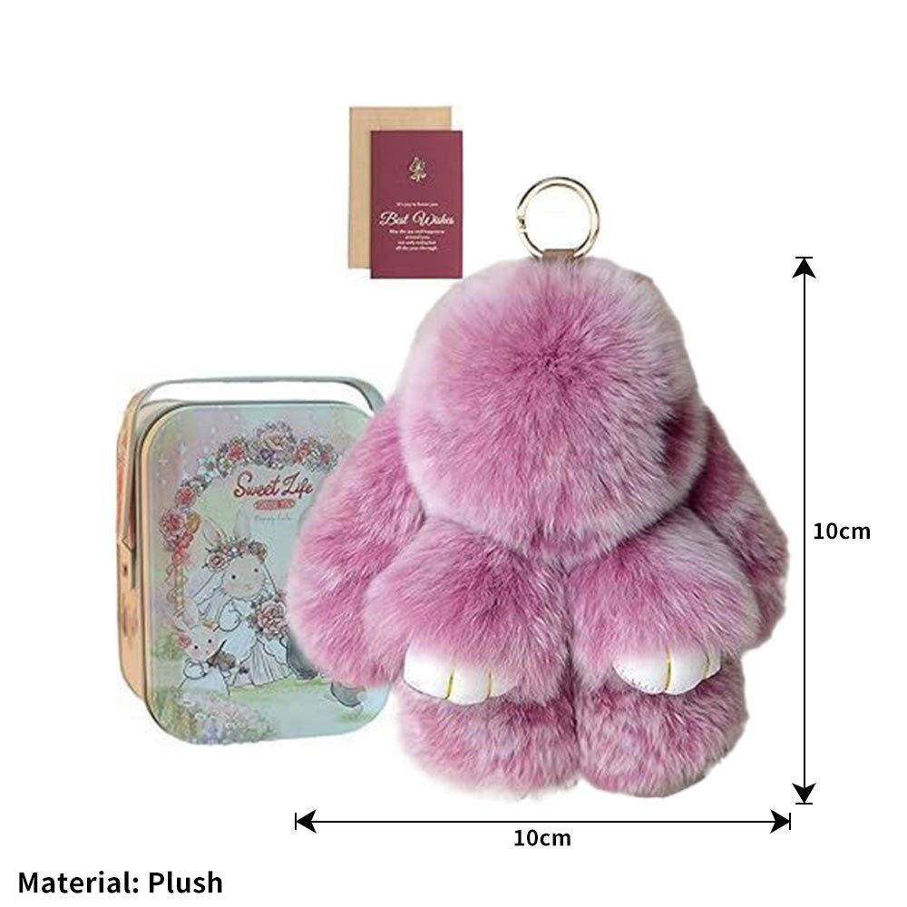 Bunny Lulu Keychain with Tin