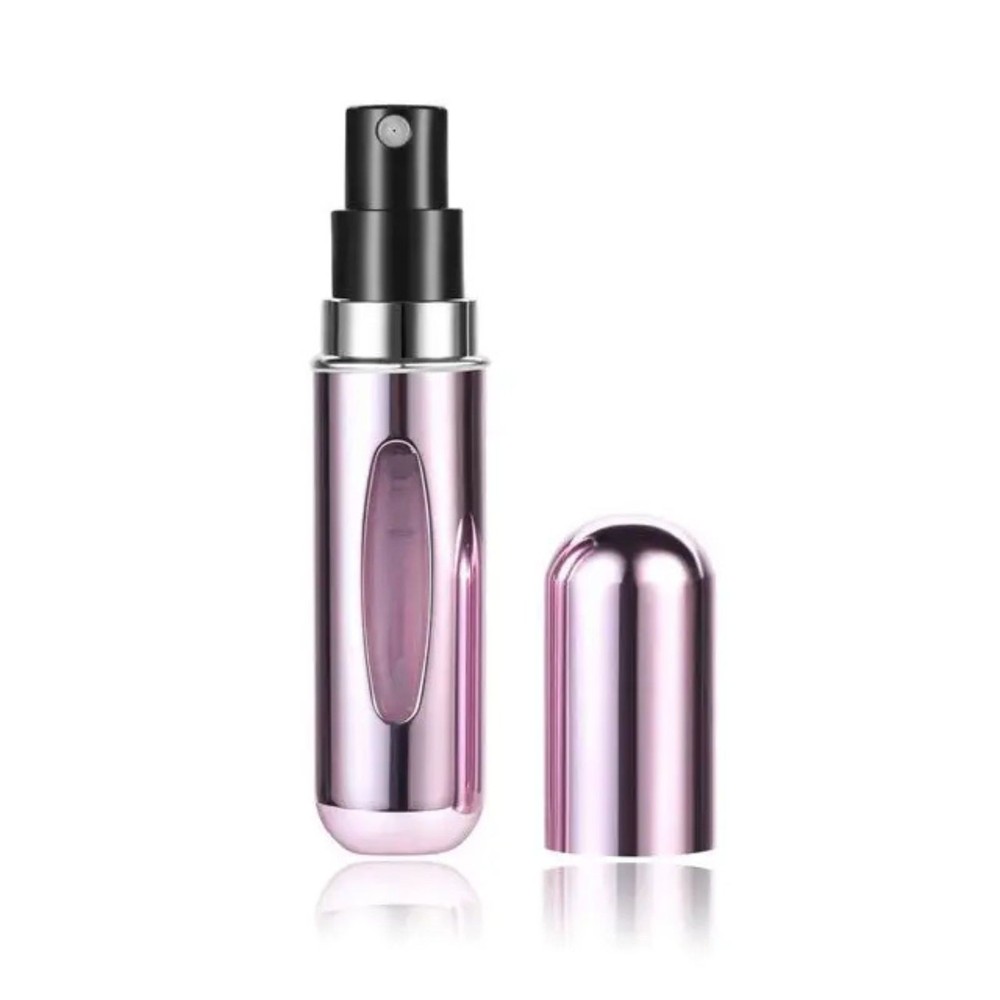 5PCS Refillable Travel Portable Perfume Atomizer Bottle Spray Pump Case 5ML