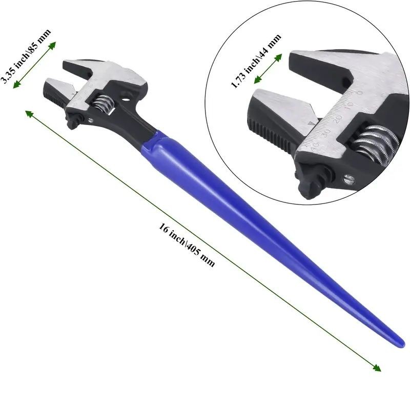 4 in 1 Multi Function Adjustable Spud Wrench Titanium Alloy C Shaped Head