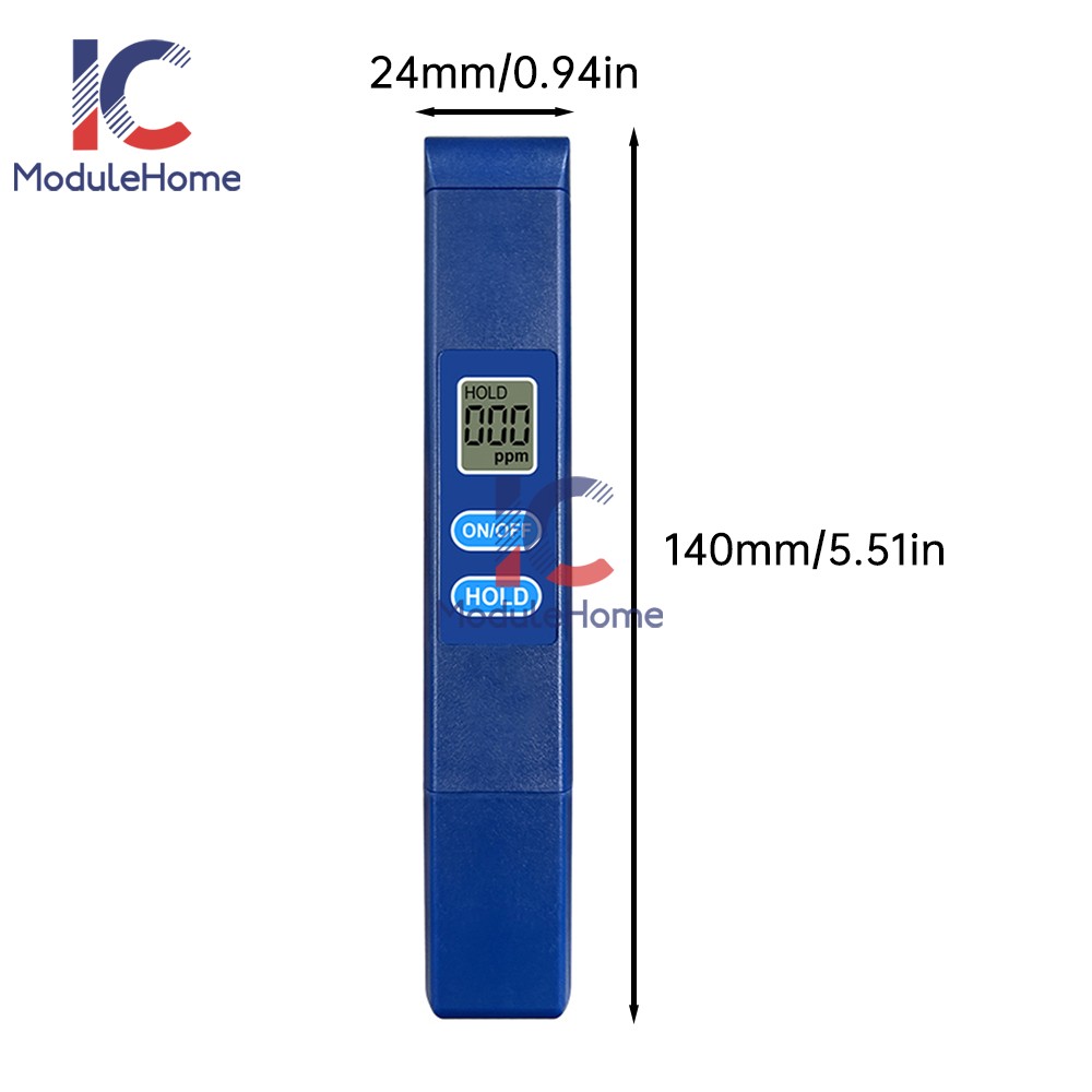 TDS Meter Digital Tester Water Quality Testing Tool for Drinking Water 0-9990ppm