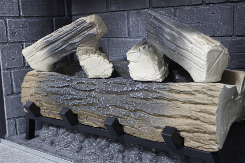 23" Insert Electric Fireplace 1500W Infrared Heating,Log Set,Remote with Timer