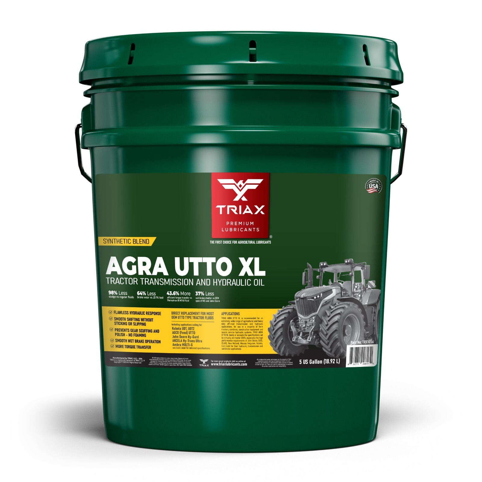 TRIAX Agra UTTO XL Universal Tractor Transmission / Hydraulic Oil (5 Gallon)