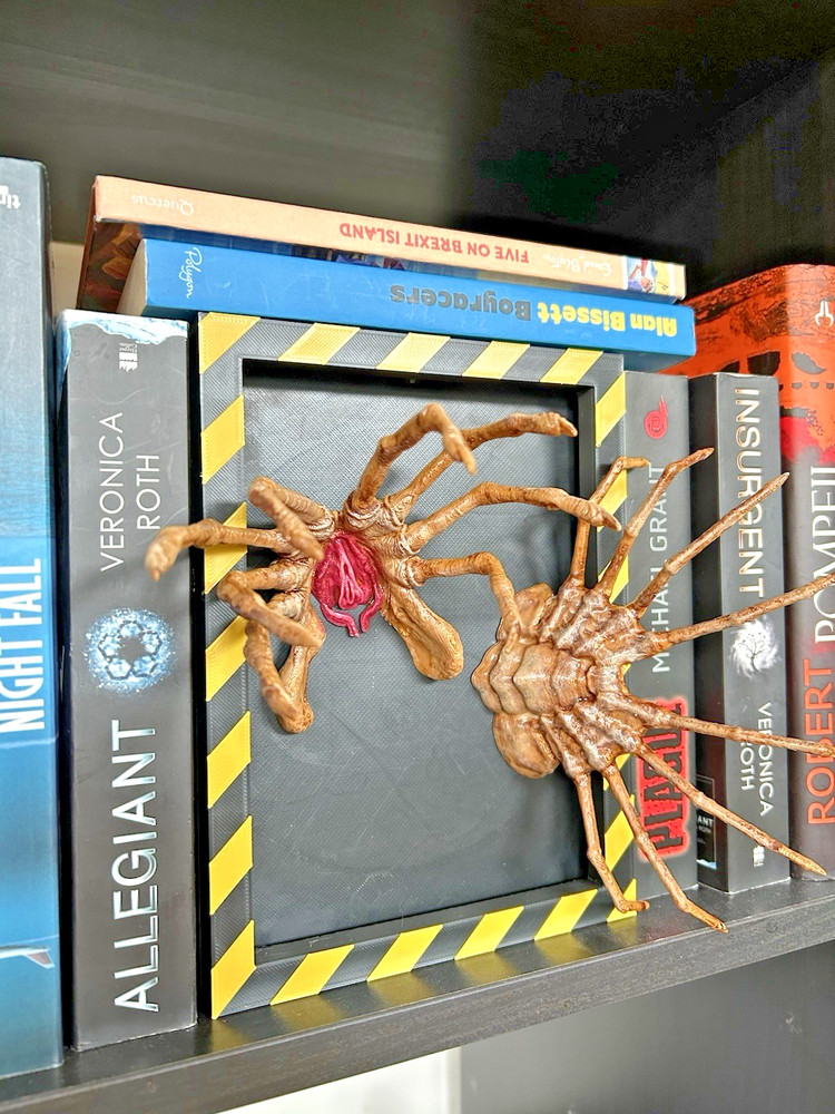Alien Facehugger Book Nook LED Remote Control 16 Colour