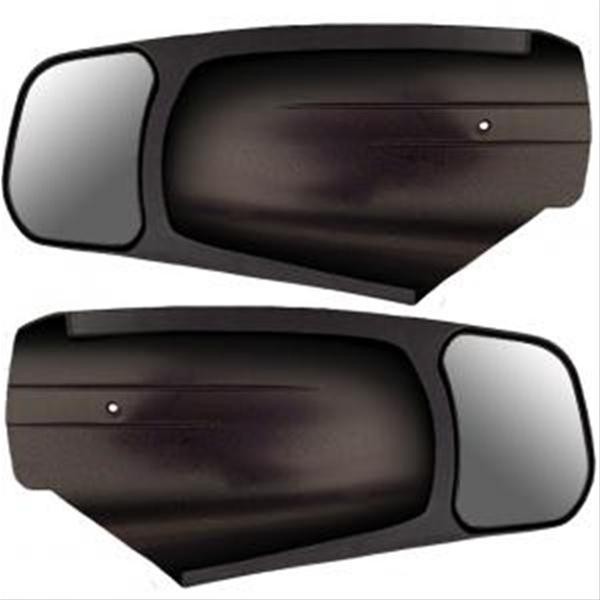 CIPA 10950 Towing Mirror Flat Extension Manual Type Rectangular Chevy GMC Pair