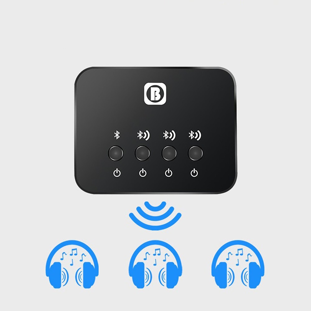 One To Three Bluetooth 4.0 Stereo Launcher Splitter Audio Adapter Transmitter