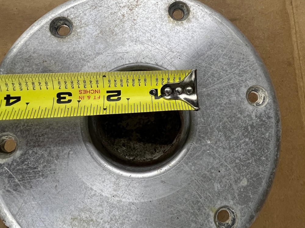 Springfield Marine 7" Diameter Anodized Aluminum Table Base (PAIR)
