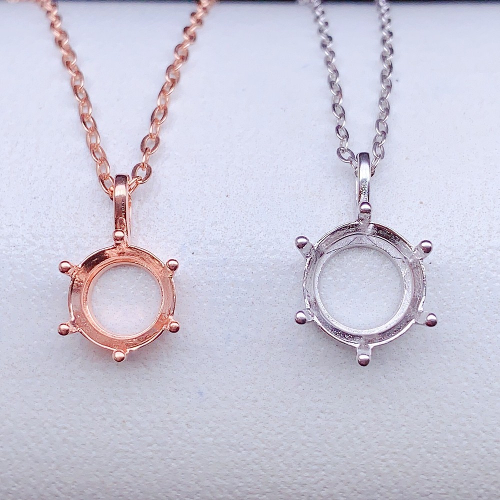 DIY silver PENDANT blank setting, empty setting silver 925 pendant