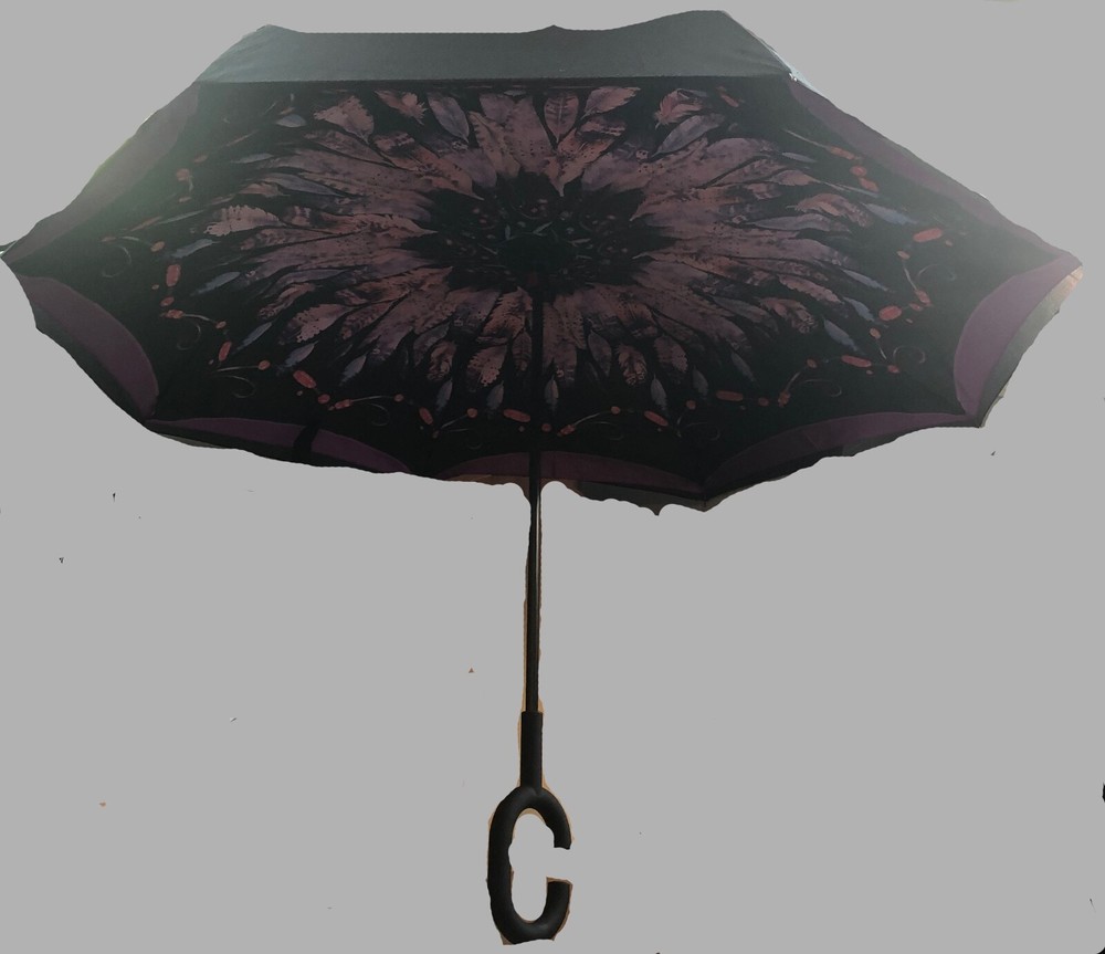 C Handle Double Layer Self Standing Umbrella