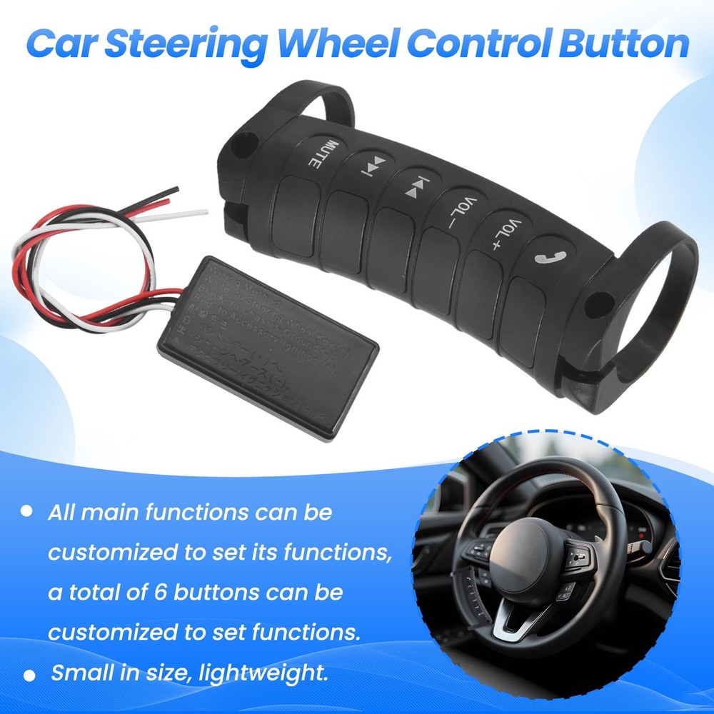 Universal Car Steering Wheel Control Multi-Function Button DVD Player7010