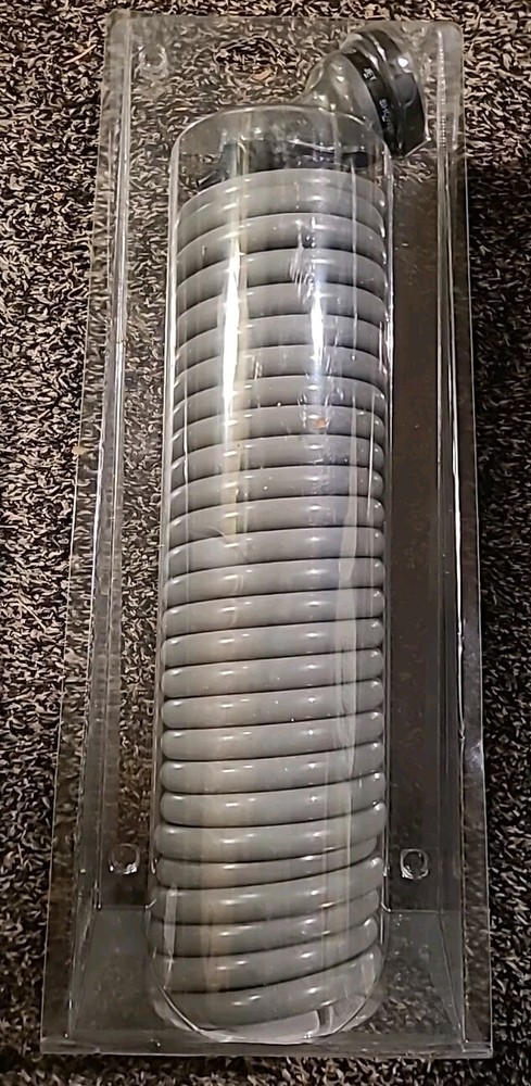 Orbit Comfort Grip ABS Thread Grey Coil Garden Hose 25 ft. with 8-Pattern Nozzle