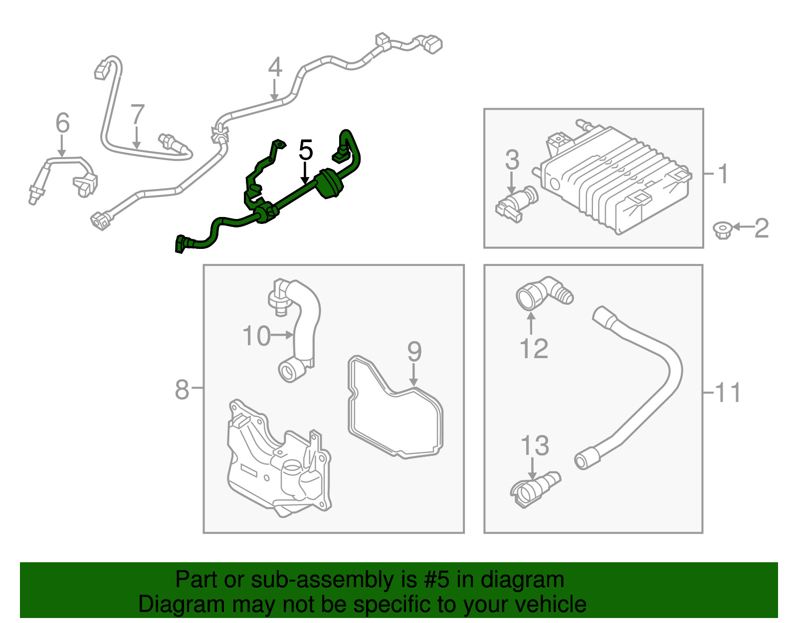 Genuine Ford Vapor Hose BV6Z9D289R