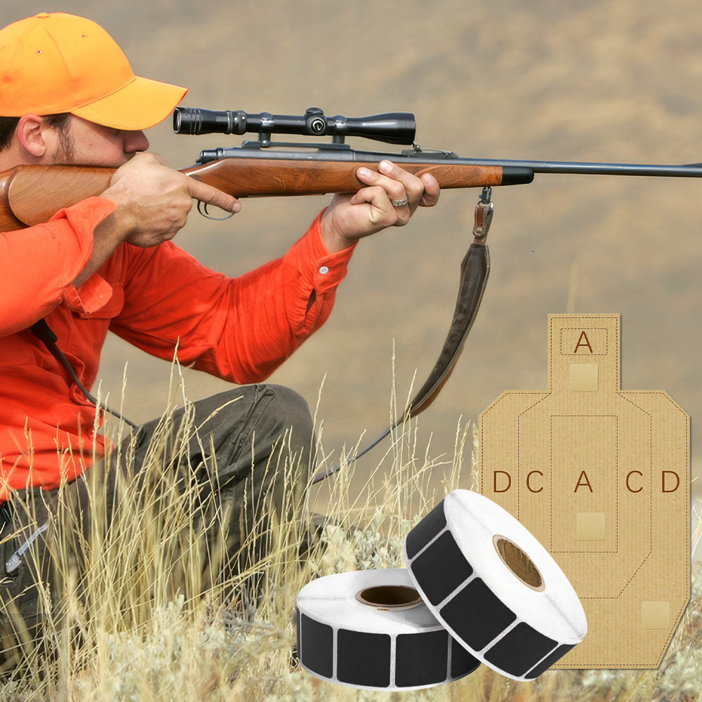 4000Pcs 0.87" Target Pasters Tape Square Self-Adhesive Shooting Practice Sticker