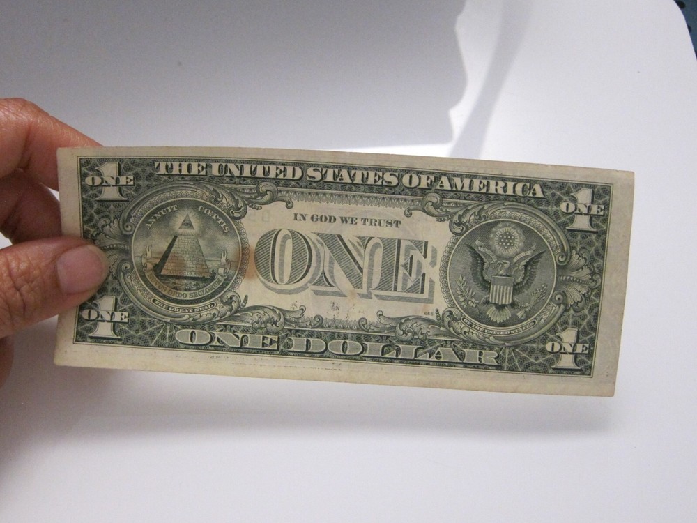 1995 $1 Error Printing & Cut #D57549141M