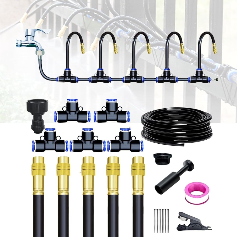 360°curved garden automatic irrigation system,adjustable nozzle copper spray