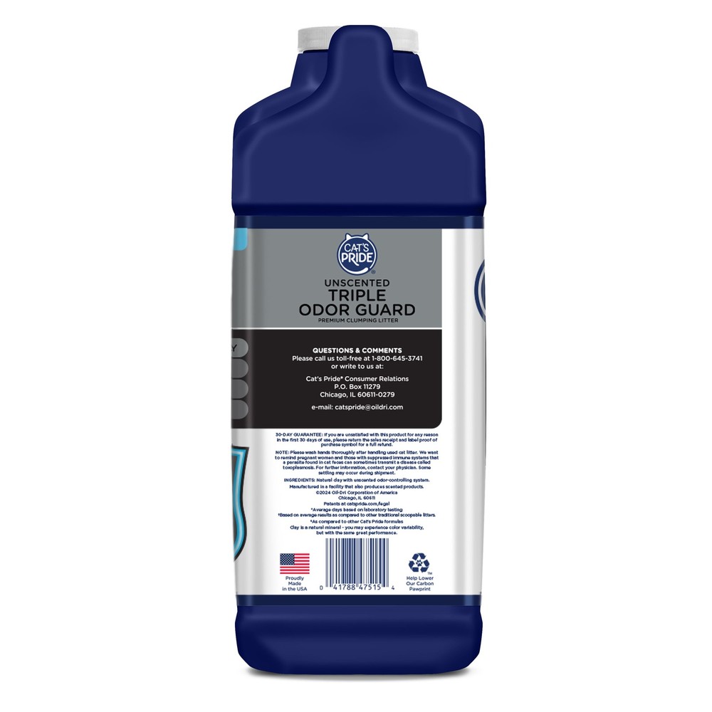 Unscented Clumping Cat Litter for Multiple Cats, Low Dust Odor Control Formula,