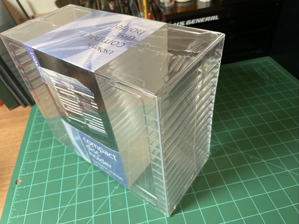 NEW Acrylic CD Storage Rack 30 Disc Holder Organizer Desktop Stackable Tower